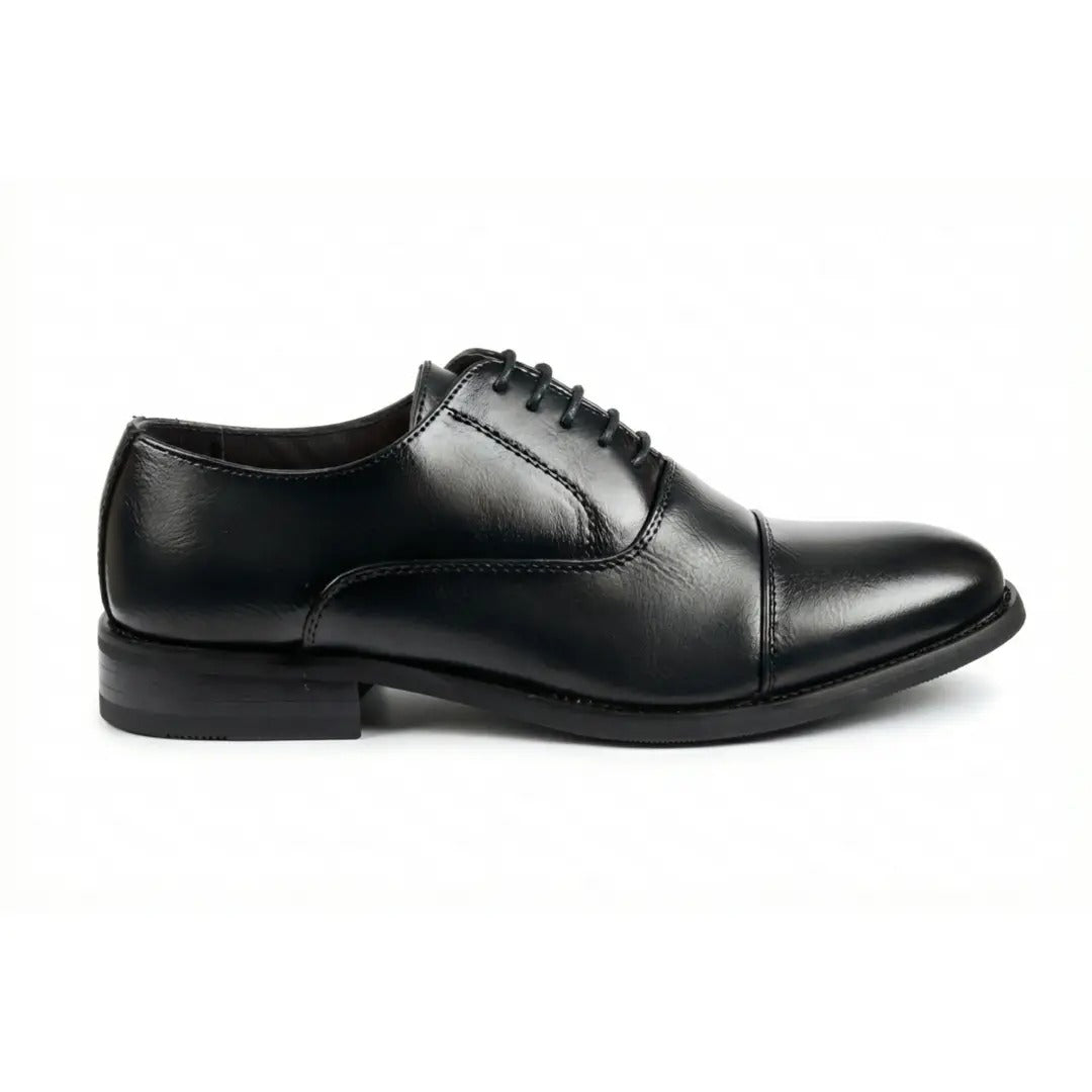 Pantofi Oxford clasici cu vârful închis și șireturi pentru bărbați