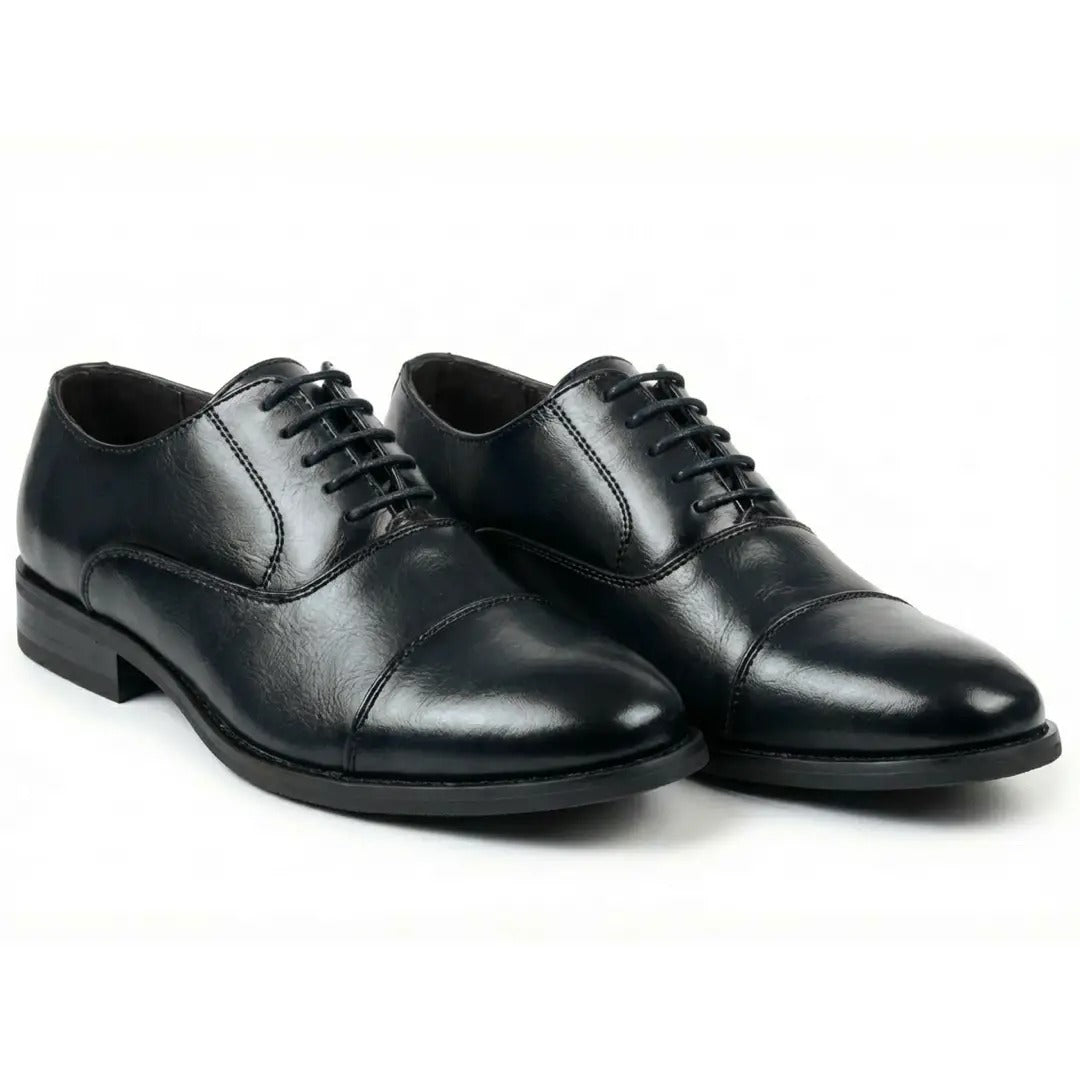 Pantofi Oxford clasici cu vârful închis și șireturi pentru bărbați