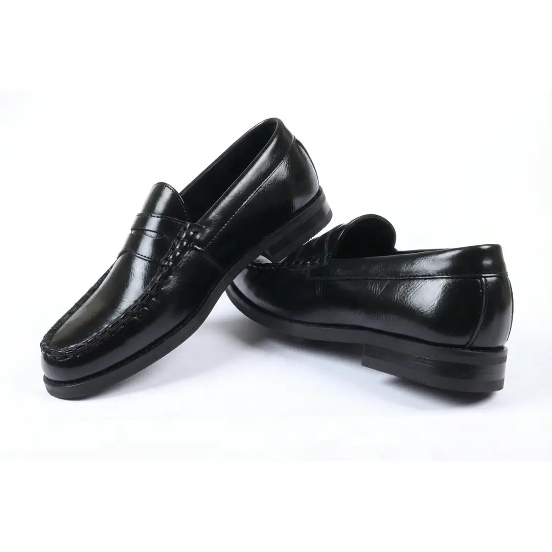 Mocasini clasici din piele PU Penny pentru bărbați