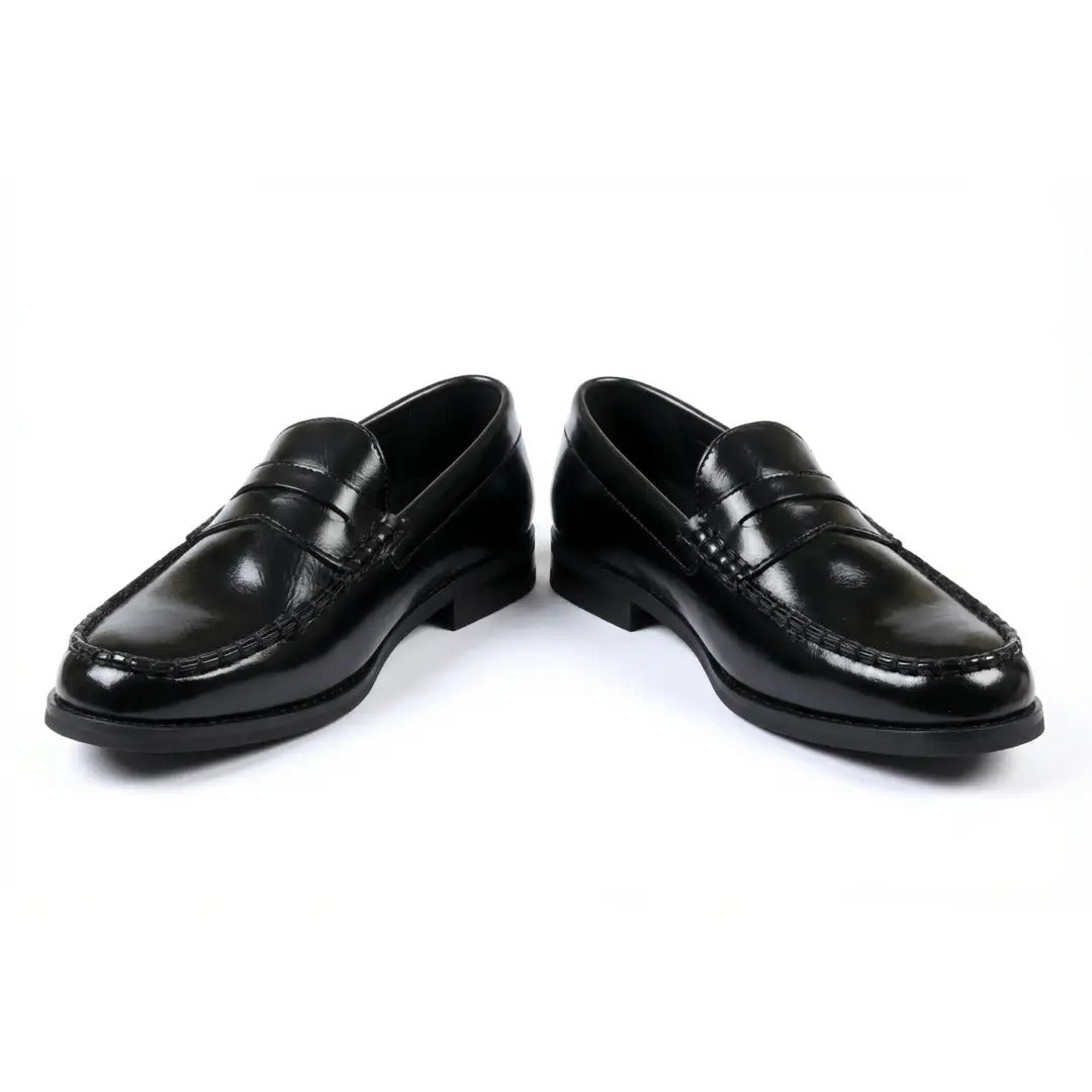 Mocasini clasici din piele PU Penny pentru bărbați
