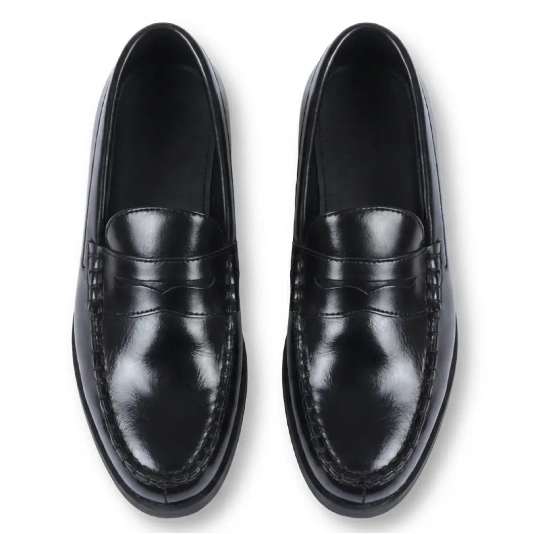 Mocasini clasici din piele PU Penny pentru bărbați