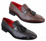 Mens Classic Tassel PU Leather Loafers