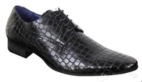 Mens Crocodile Skin Effect Shoes