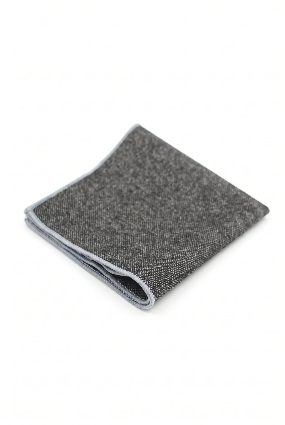 Batistă de buzunar bărbătească din tweed gri închis