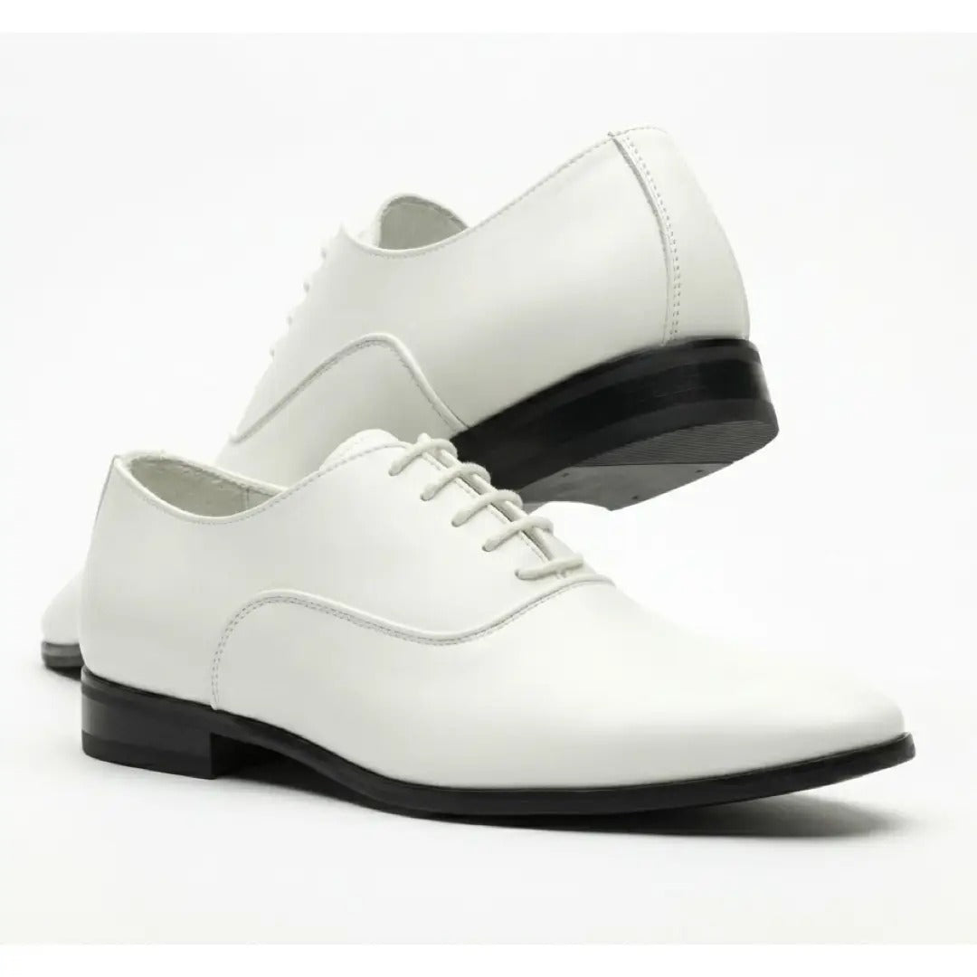 Pantofi Oxford formali pentru bărbați, din piele PU lăcuită