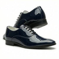 Pantofi Oxford formali pentru bărbați, din piele PU lăcuită