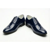 Pantofi Oxford formali pentru bărbați, din piele PU lăcuită