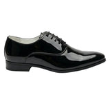 Pantofi Oxford formali pentru bărbați, din piele PU lăcuită