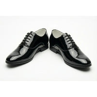 Pantofi Oxford formali pentru bărbați, din piele PU lăcuită