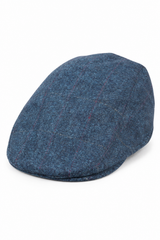 Șapcă bărbătească Grandad Baker, albastră, cu 8 panouri, din tweed, vintage, clasică, elegantă, casual, anii 1920