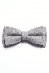 Papion gri din tweed pentru bărbați