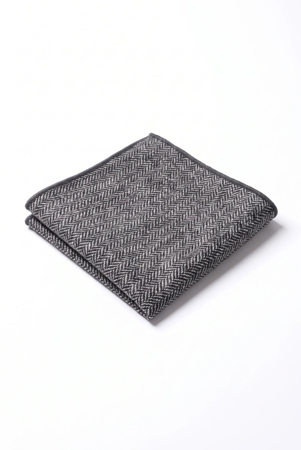 Batistă de buzunar bărbătească gri din tweed