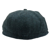 Șapcă plată clasică Newsboy pentru bărbați, model Herringbone - Măsliniu