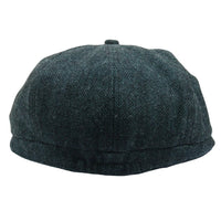 Șapcă plată clasică Newsboy pentru bărbați, model Herringbone - Măsliniu