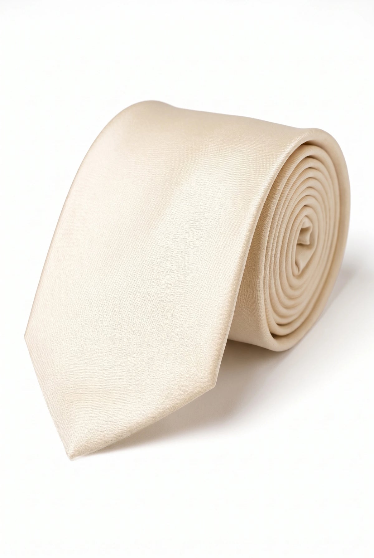 Set de cravate bărbătești ivory cu batistă de buzunar și butoni