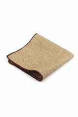 Batistă de buzunar bărbătească din tweed kaki