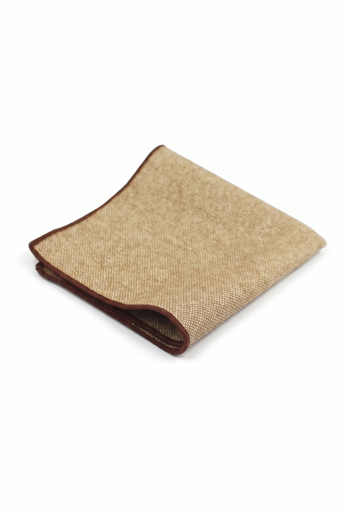 Batistă de buzunar bărbătească din tweed kaki