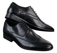 Mens Leather Laced Brogues Italian Designer Shoes Smart Formal Classic Retro