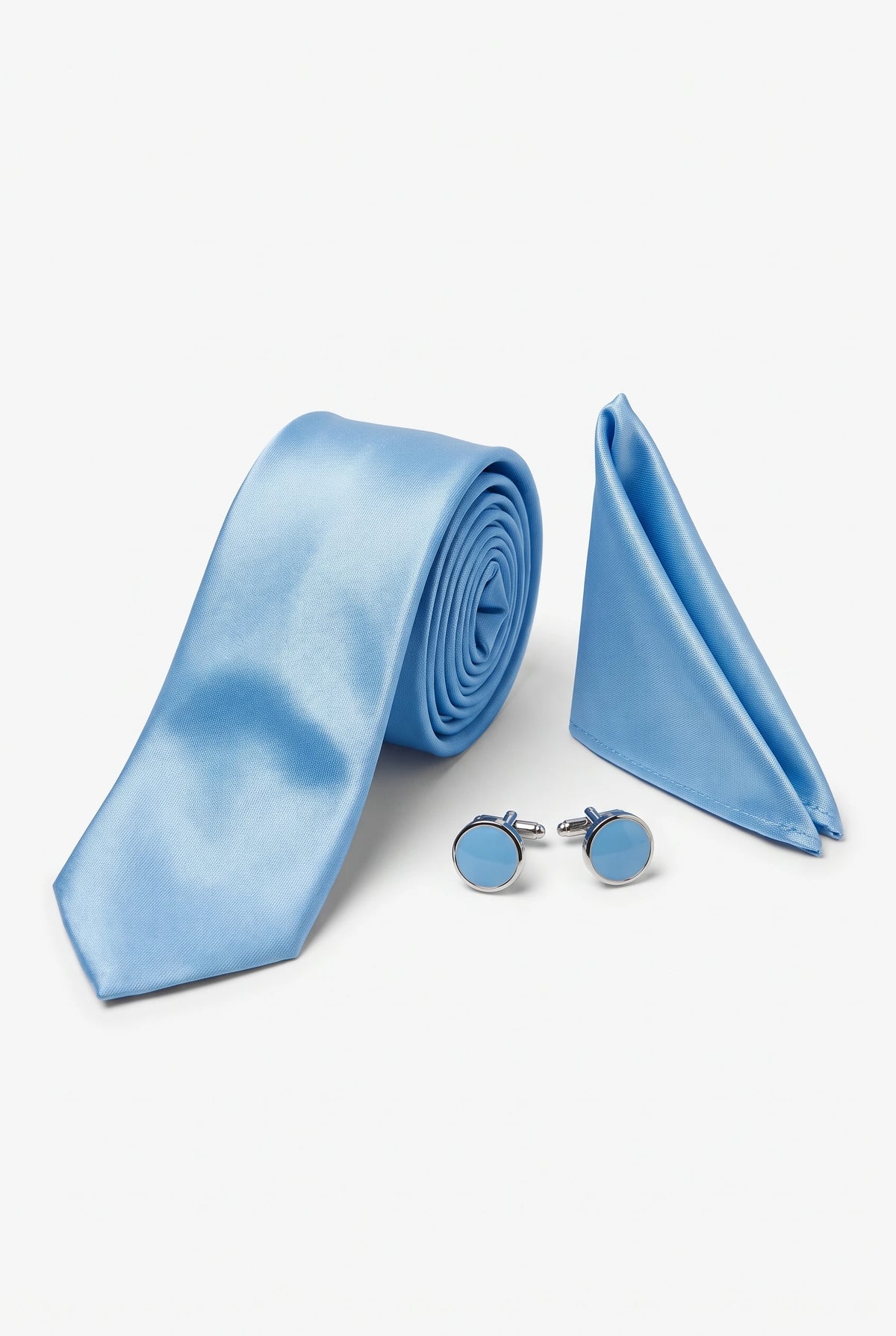 Set de cravate albastru deschis pentru bărbați