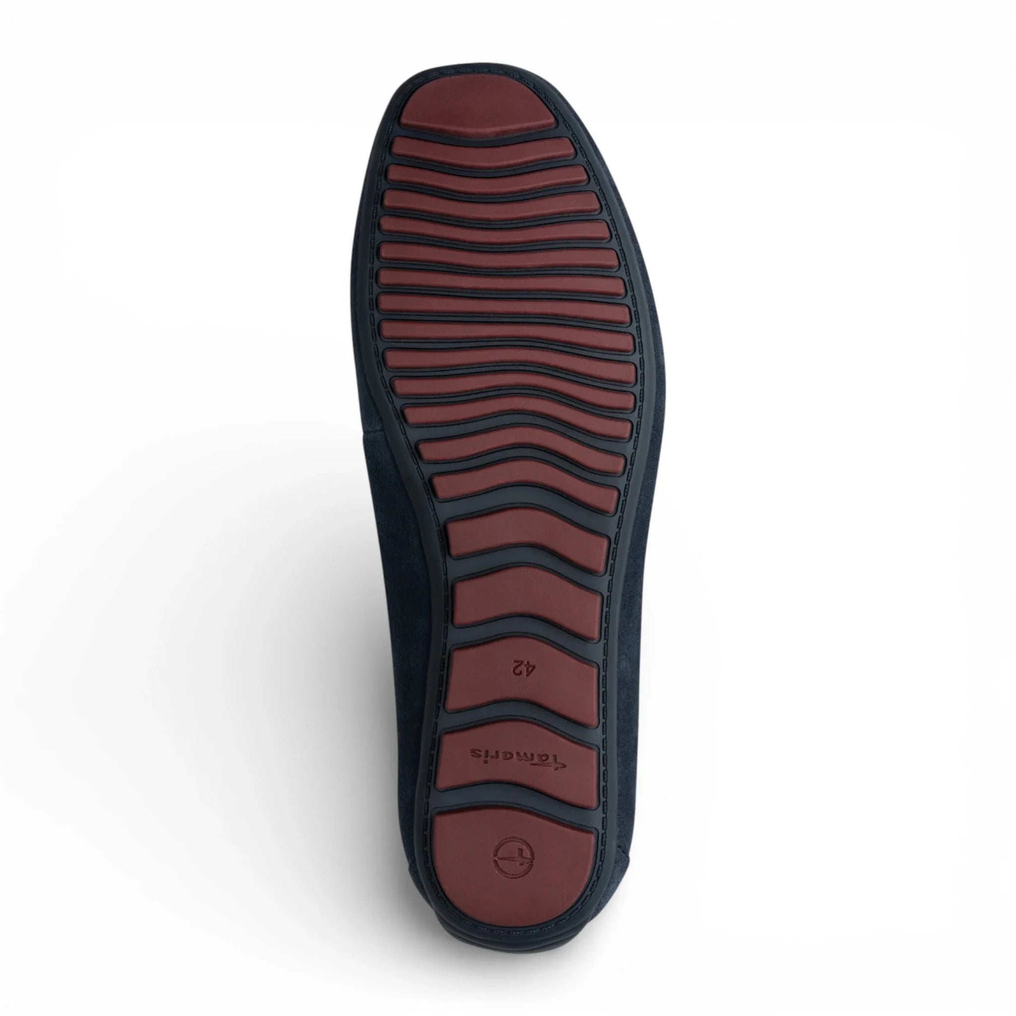Mocasini bărbătești din piele întoarsă bleumarin