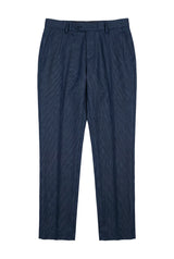 Arthur - Pantaloni bărbătești Birdseye bleumarin