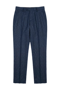 Arthur - Pantaloni bărbătești Birdseye bleumarin