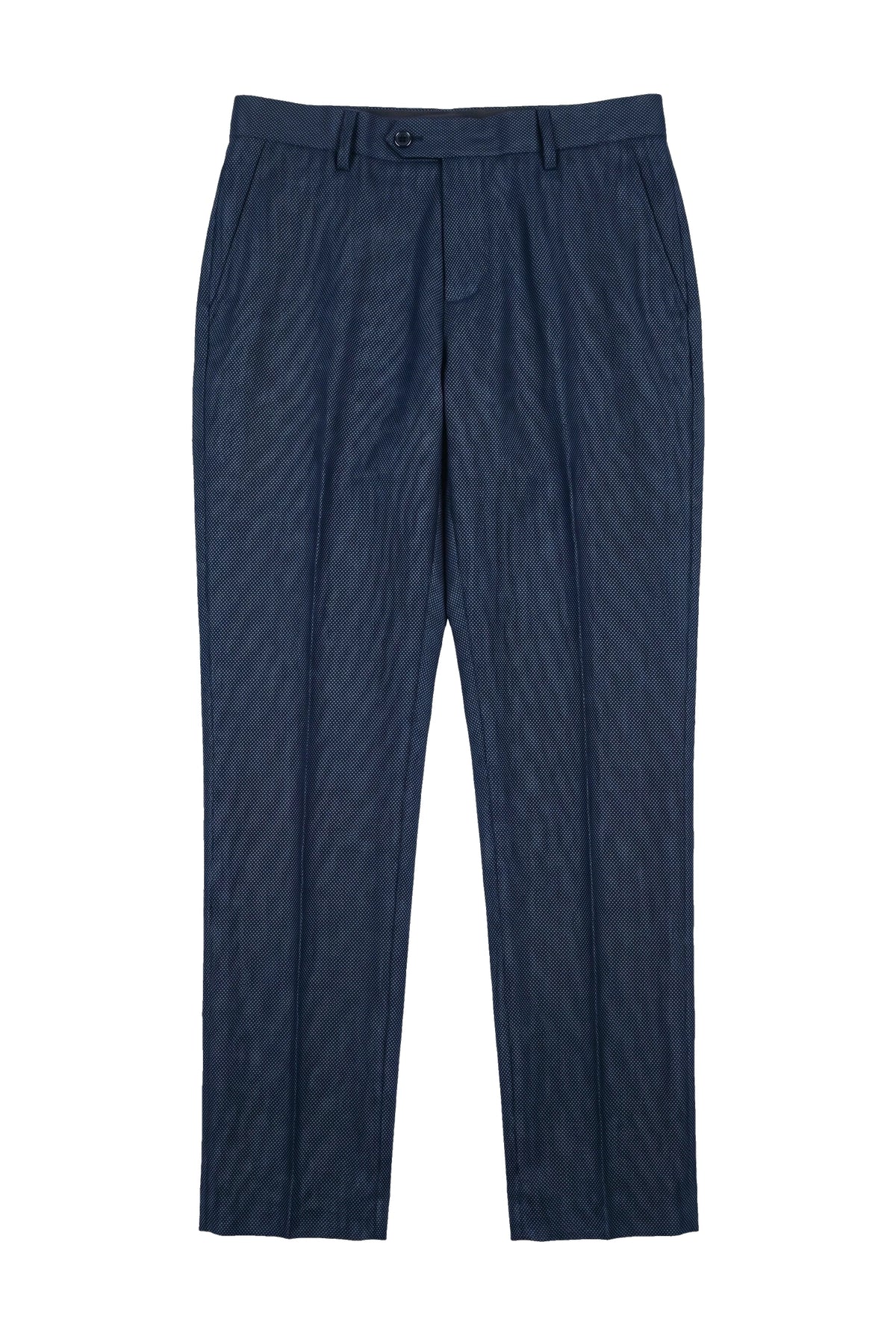 Arthur - Pantaloni bărbătești Birdseye bleumarin