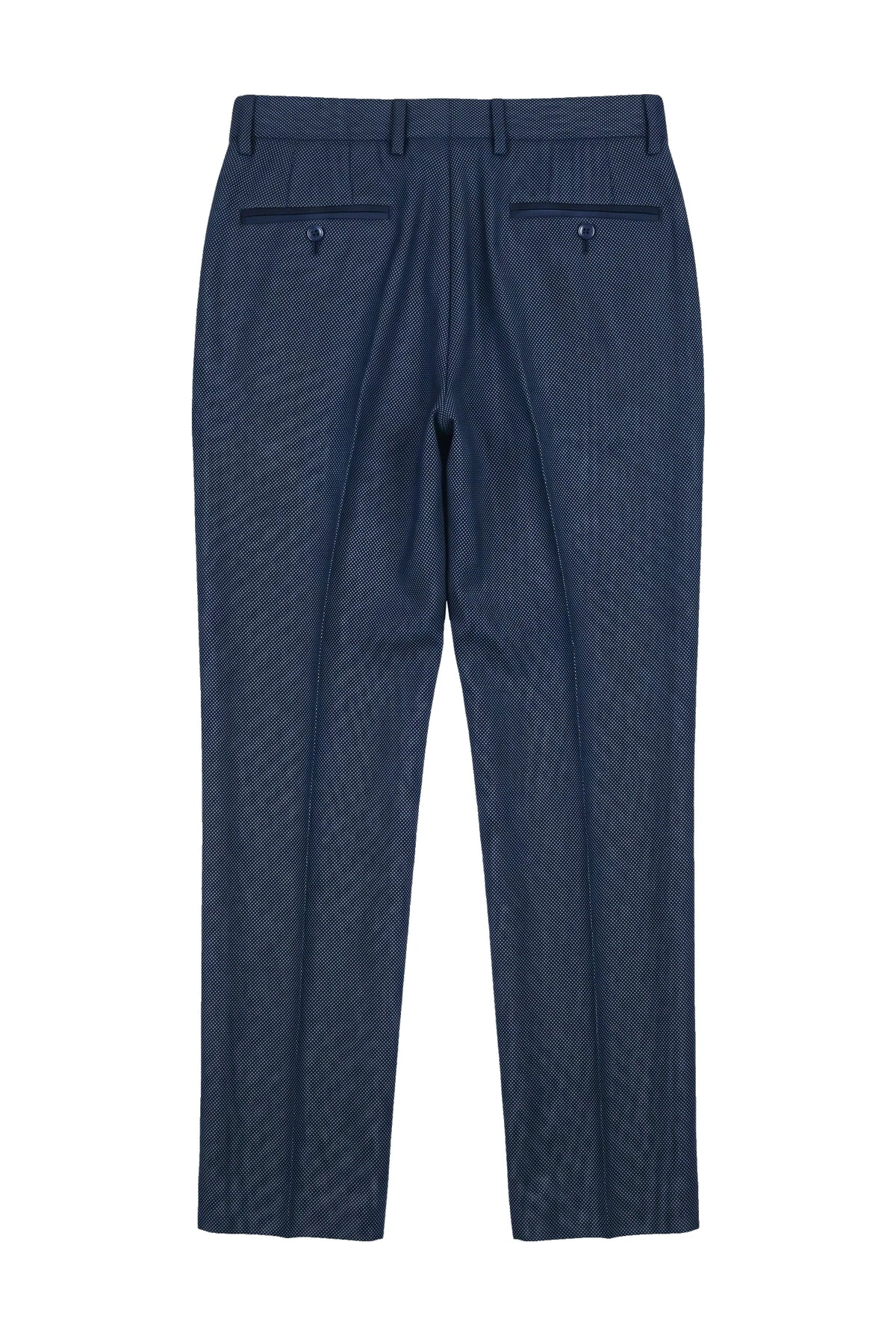 Arthur - Pantaloni bărbătești Birdseye bleumarin