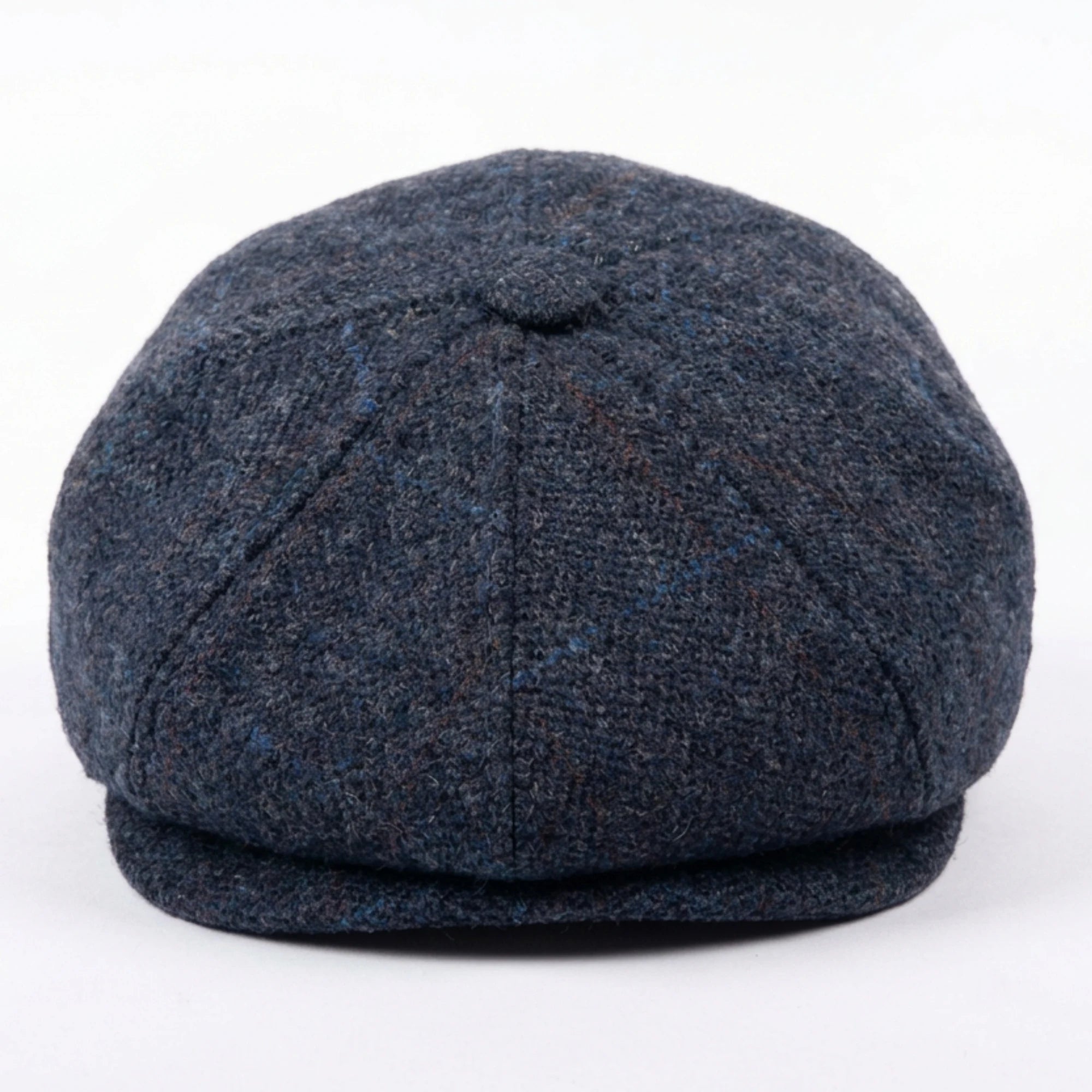 Șapcă plată Newsboy pentru bărbați, din amestec de lână, bleumarin, tweed