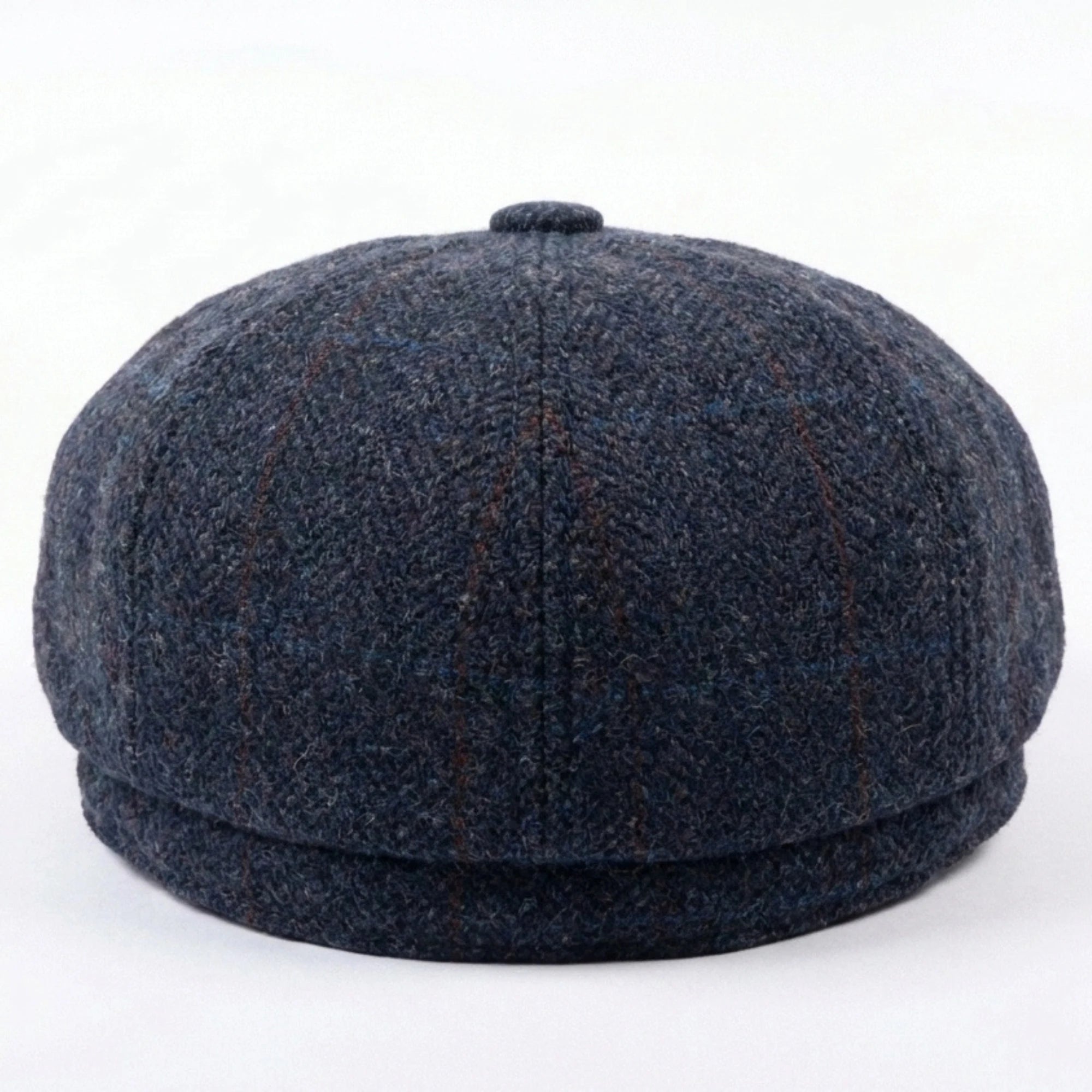 Șapcă plată Newsboy pentru bărbați, din amestec de lână, bleumarin, tweed
