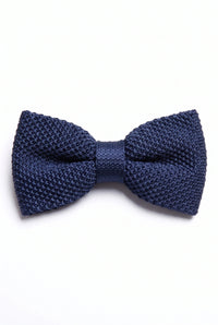 Papion tricotat bleumarin pentru bărbați