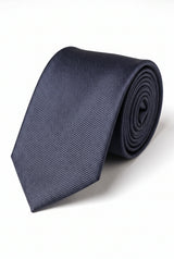 Cravată bărbătească bleumarin subțire, 6 cm, culoare uni