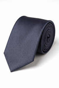 Cravată bărbătească bleumarin subțire, 6 cm, culoare uni