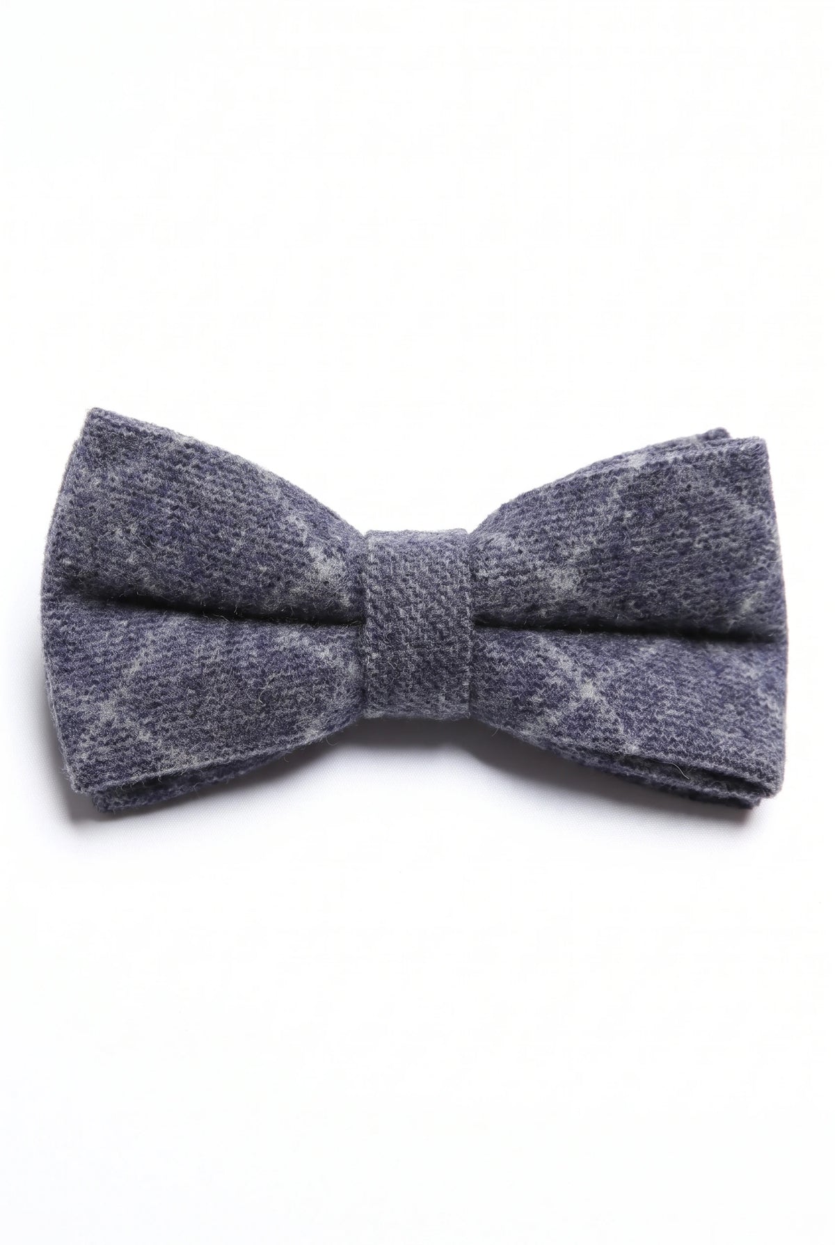 Papion bărbătesc din tweed bleumarin