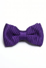 Papion tricotat violet pentru bărbați