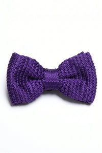 Papion tricotat violet pentru bărbați