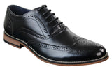 Mens Real Leather Laced Gatsby Brouges Smart Designer Retro Vintage Shoes