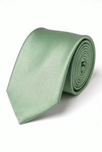 Set de cravate bărbătești verde salvie