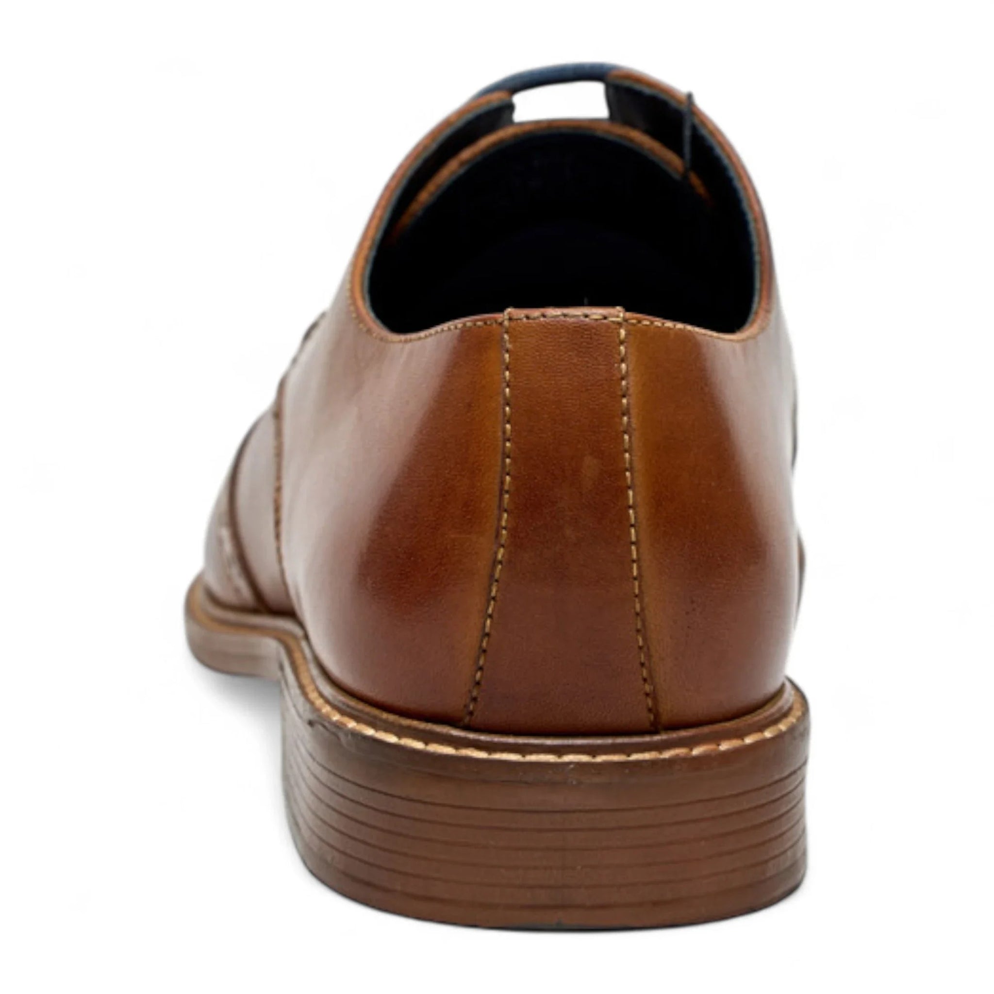 Pantofi eleganți Oxford Brogue pentru bărbați, din piele, maro deschis, cu vârfuri laterale