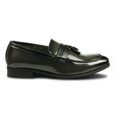 Mocasini slip-on pentru bărbați, cu ciucuri, lucioși