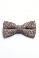 Papion bărbătesc din tweed taupe