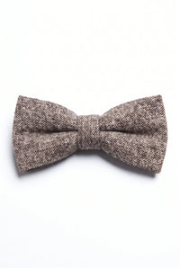 Papion bărbătesc din tweed taupe