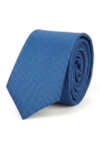 Set cravată bărbătească cu buzunar pătrat, cravată formală solidă - Albastru