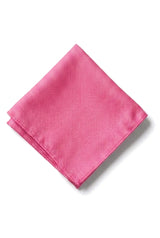 Set cravată bărbătească cu buzunar pătrat, cravată formală solidă - fucsia