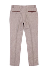 Ralph - Pantaloni bărbătești din tweed crem