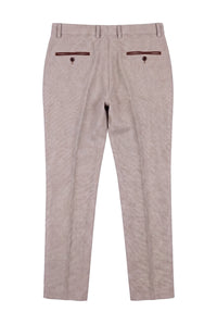 Ralph - Pantaloni bărbătești din tweed crem