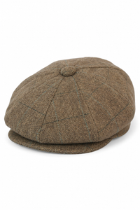 Șapcă bărbătească Peaky Blinders în carouri Tweed