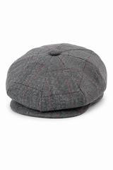 Șapcă bărbătească Peaky Blinders în carouri Tweed