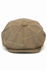 Șapcă bărbătească Peaky Blinders în carouri Tweed