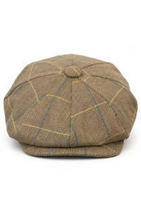 Șapcă bărbătească Peaky Blinders în carouri Tweed